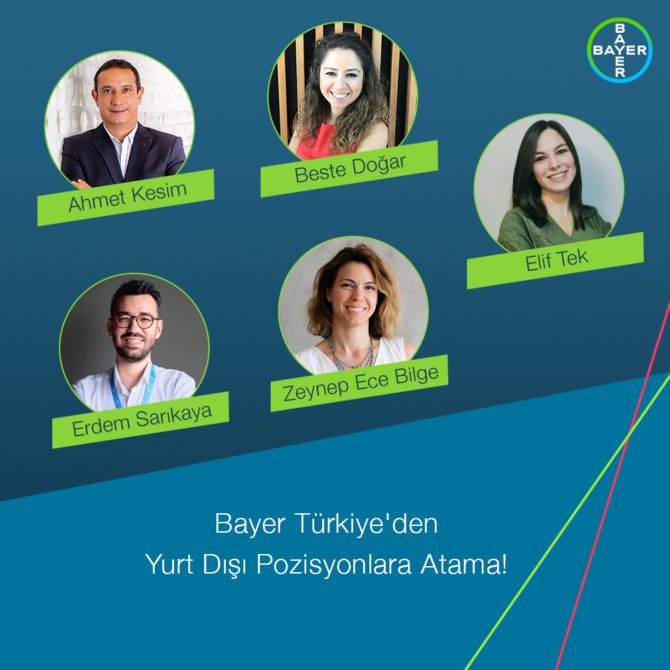 Bayer Türk'ten 5 Türk yönetici global pozisyonlara atandı!