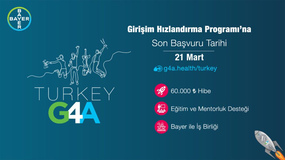 Bayer’in bu yıl dördüncüsünü düzenlediği G4A Turkey 2021 Girişim Hızlandırma Programı’na başvurmak için son 5 gün...