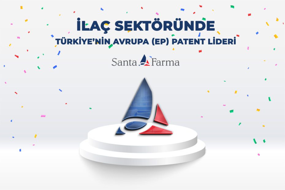 Patent veri analizi ile kurumlara inovasyon stratejileri konusunda destekler sunan Patent Effect firmasının 2021 yılının ilk 11 ay verileri ile hazırladığı “2021 yılında Tescil Edilmiş Avrupa Patent Başvurusu (EP) Sayısına Göre Liderlik Tablosu”nda 3 Avrupa Patenti (EP) tescili ile Santa Farma İlaç 12. sırada yer aldı.