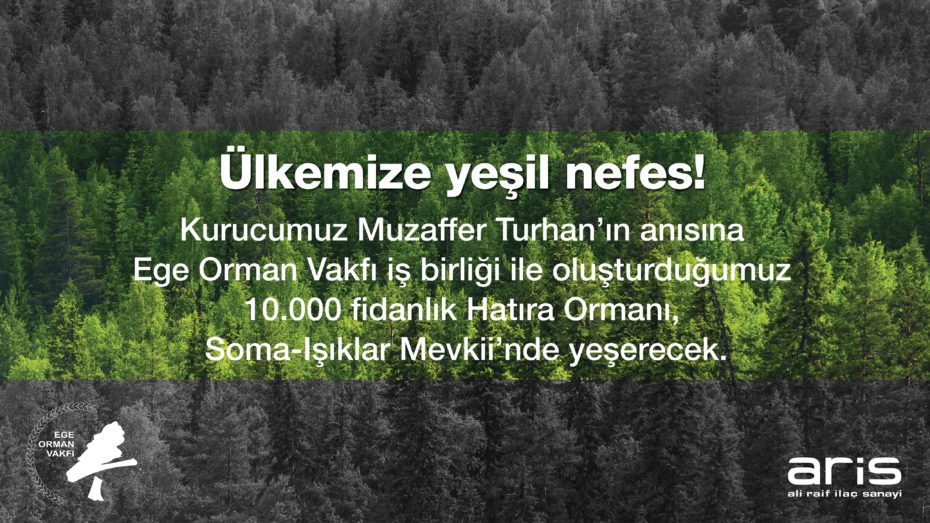 Kurucusu Muzaffer Turhan’ın vefatının 40. yılı anısına oluşturduğu 10.000 fidanlık Hatıra Ormanı, Soma Işıklar Mevkii’nde yeşererek yaşama değer katacak.