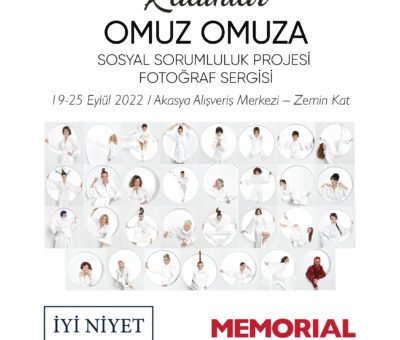 Mart ayında Zorlu Performans Sanatları Merkezi’nde lansmanı gerçekleştirilen “KADINLAR OMUZ OMUZA” projesi; Zorlu Center, Memorial Bahçelievler ve Şişli Sanat Galerileri, Palladium Alışveriş Merkezi ve Galeria AVM’de sergilendi. 12 Ağustos-12 Eylül tarihleri arasında Ankara Esenboğa Havalimanı TAV Galeri Sergi Alanında ziyaret edilecek olan proje, 19-25 Eylül tarihleri arasında ise Akasya Alışveriş Merkezi’nde kadın istihdamı ve kadınların meslek sahibi olabilmelerine yönelik farkındalık oluşturmaya devam edecek.