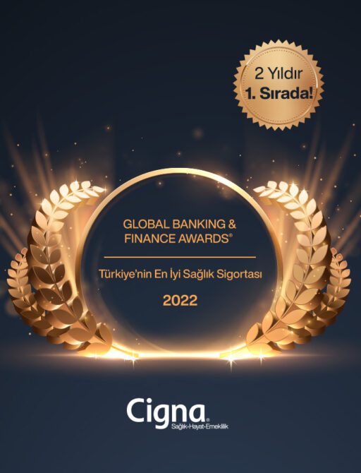 Cigna Sağlık Hayat ve Emeklilik’in sağlıklı ve iyi yaşamı odağa alarak geliştirdiği, ücretsiz ek hizmetlerle zenginleştirilen Tamamlayıcı Sağlık Sigortası ürünü, Global Banking & Finance Awards tarafından ikinci kez En İyi Sağlık Sigortası seçildi.